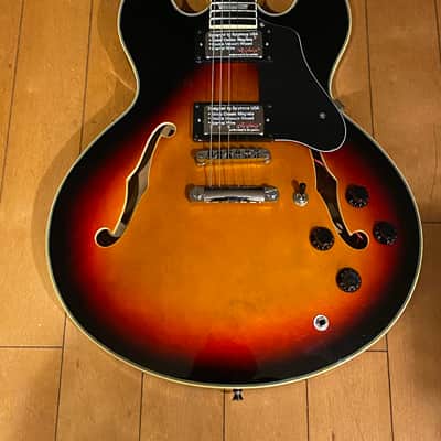 Firefly FF-338 2010's ES-335 Style Tobacco Burst with Upgraded Epiphone Pickups and Electronics image 6