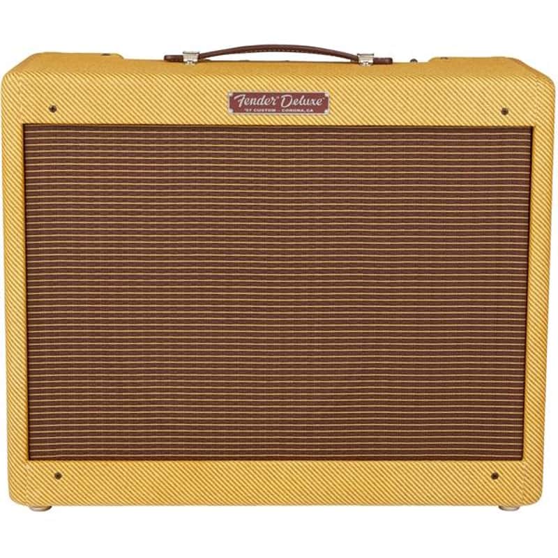 Fender 57 Custom Deluxe 12 Watt 1 x 12" Hand-Wired Tube Guitar Amplifier - Laquered Tweed image 1