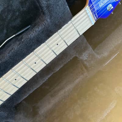 Ernie Ball Music Man SWX Silhouette HSH Trem Pacific Blue Sparkle image 4