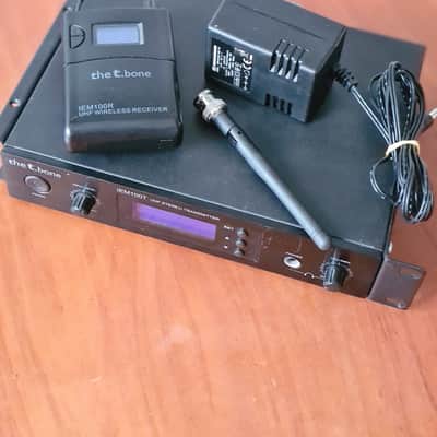 The T.bone the t.bone IEM100T + IEM100R In-Ear Monitor Set Stereo UHF 790-814MHz Rack image 16
