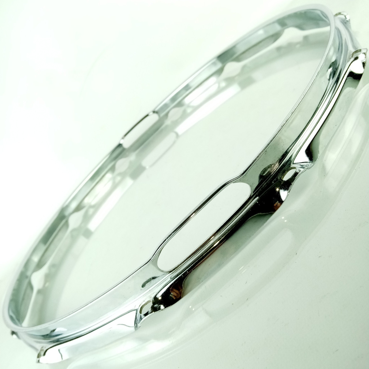 Ludwig 15"80s 12Lug 1.6mm Resonant Marching Snare Drum Rim/Hoop Triple Flange US — main photograph