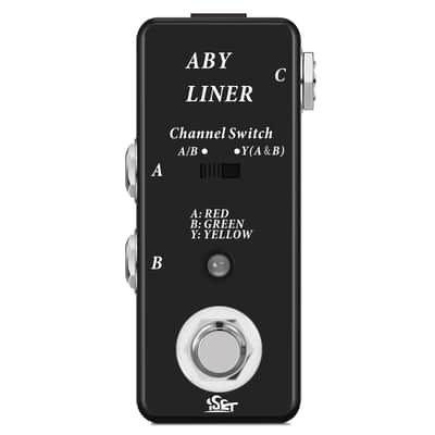 ISET ABY Box Line Selector AB Switch Mini Guitar Effect Pedal True Bypass