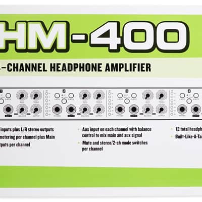 Mackie HM-400 Pro Rackmount 4-Channel Headphone Amplifier+Backpack image 19