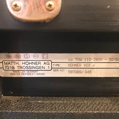 Hohner Vox 4 drum machine 1983 Tolex image 3