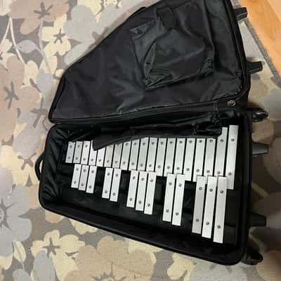 Pearl Student Snare and Bell Glockenspiel w Rolling Case 2010s - Black image 2