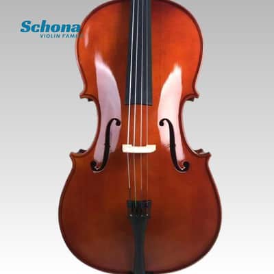 SCHONA SC-01BE - Glossy Finish Solid Wood Handmade Spruce Top Maple Back/Sides Cello Entry Level Exam  Cello for Beginners image 4