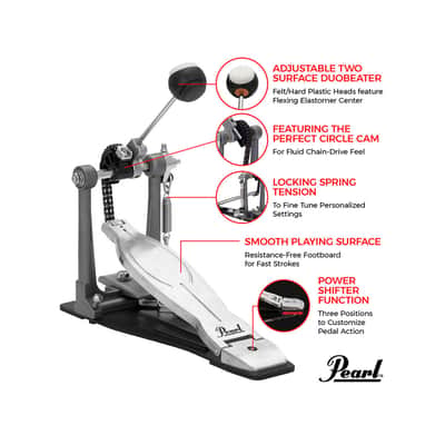 Pearl Eliminator Solo Single Bass Drum Pedal - Black Cam image 8