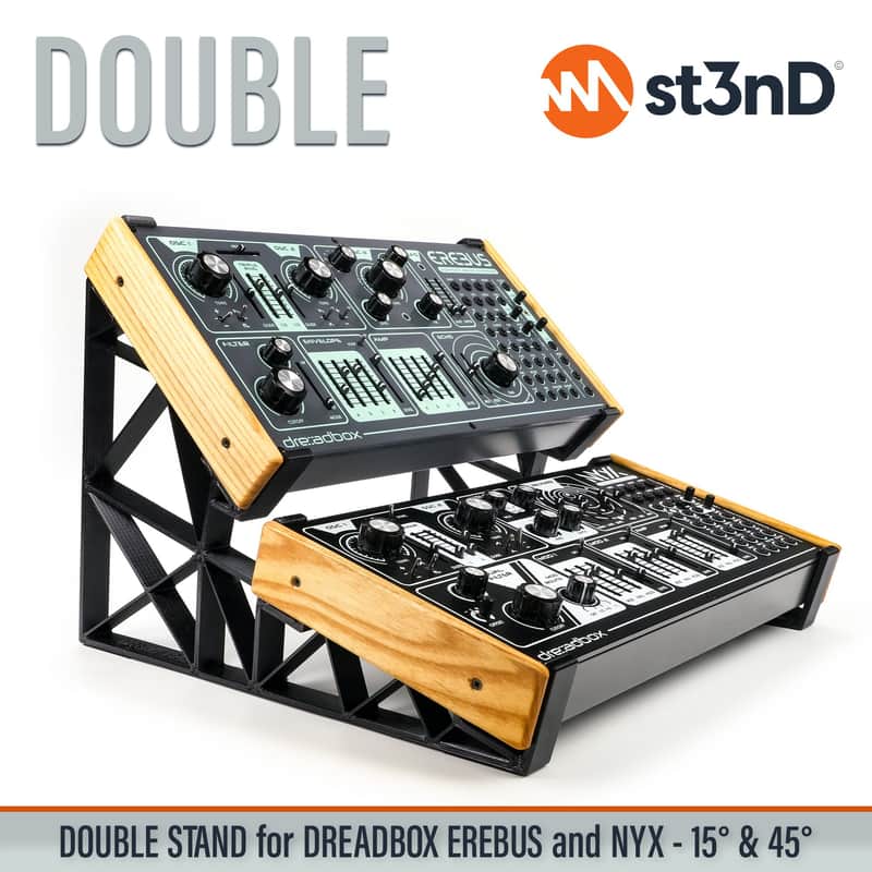 DOUBLE STAND for Dreadbox NYX V2 / EREBUS V2 (15° and 45°) image 1