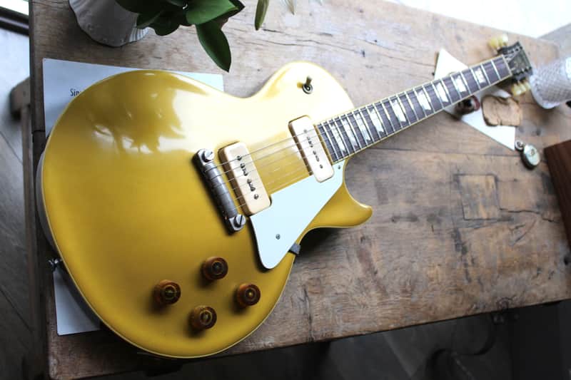 GIBSON "1952/53 Les Paul Standard Goldtop Refinished and Wraparound conversion, new pickuard and wraparound bridge"HARDCASE image 1