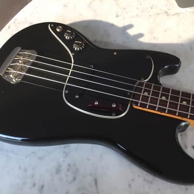 Fender Musicmaster Bass 1977 Black LEFT HANDED RARE !!! image 2