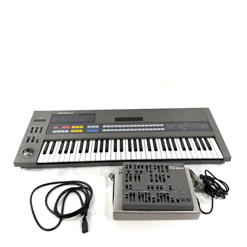 Used Roland JX-8P POLYPHONIC With PG 800 Vintage 61-Key Synthesizer image 1