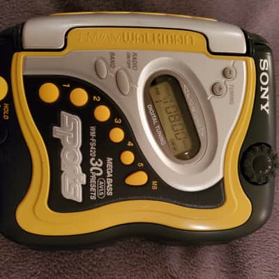SONY スポーツカセットプレーヤー WM-FS420 美品 バンドあり Sony WMFS420 Walkman Auto-Reverse Portable Cassette Player (WM