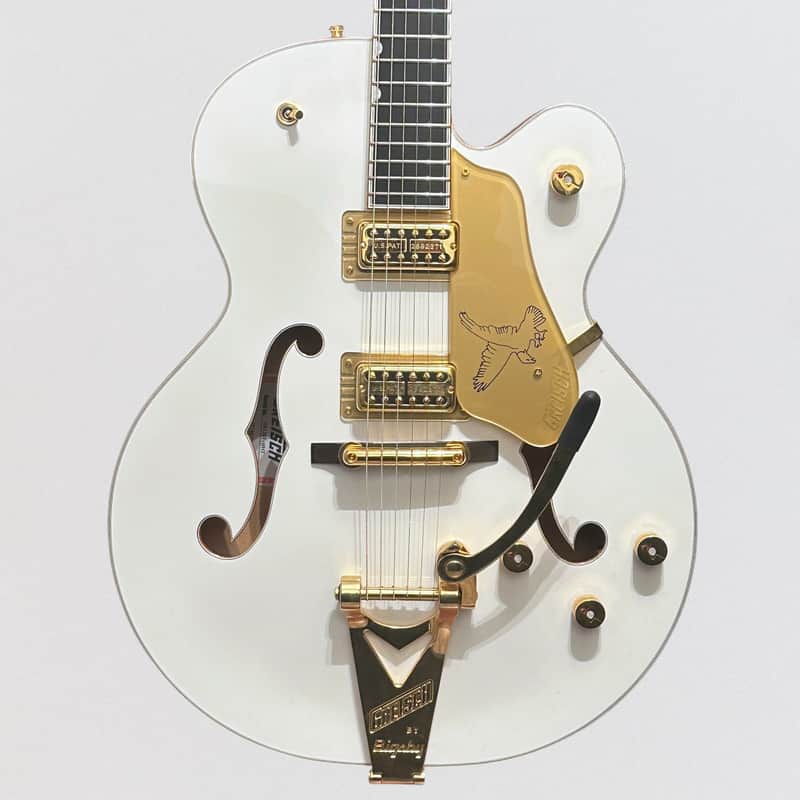 Gretsch G6136T White Falcon Hollow Body Bigsby MIJ Electric Guitar - White image 1