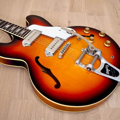 1996 Epiphone Casino '65 VT-VS Vintage Reissue Sunburst w/ Bigsby & Case, Peerless image 12