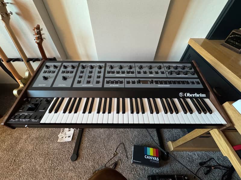 Oberheim OB-X8 61-Key 8-Voice Synthesizer 2022 - Present - Black with Wood Sides image 1