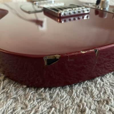 Fender Deluxe Nashville Telecaster 2004 MIM Candy Apple Red Modified Guitar image 5