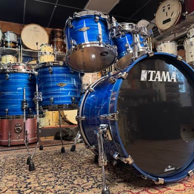 Tama Starclassic Walnut/Birch 5pc Drum Set - Lacquer Blue Ocean Ripple image 1