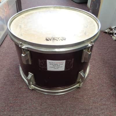 Generic 13" Tom Drum Shell Wine Red image 1
