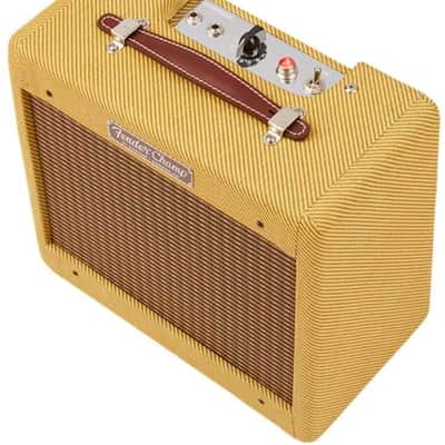 Fender '57 Custom Champ 5W 1x8 Tube Guitar Amp Lacquered Tweed image 4