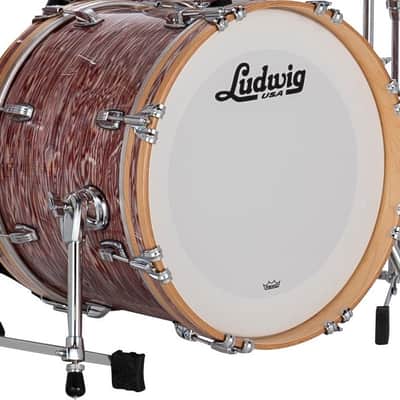 Ludwig *Pre-Order* Classic Maple 14x18" Vintage Pink Oyster Bass Kick Drum Virgin/No Mount | Made in the USA | Special Order | Authorized Dealer image 1