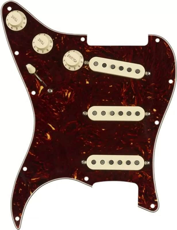Fender® Factory Assembled Tex Mex Loaded Pickguard~SSS~Fender Boxed-Tortoise Shell/Aged White~Brand New image 1