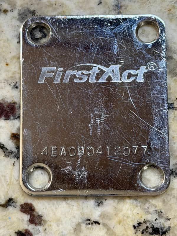 First Act Neck Plate Chrome image 1