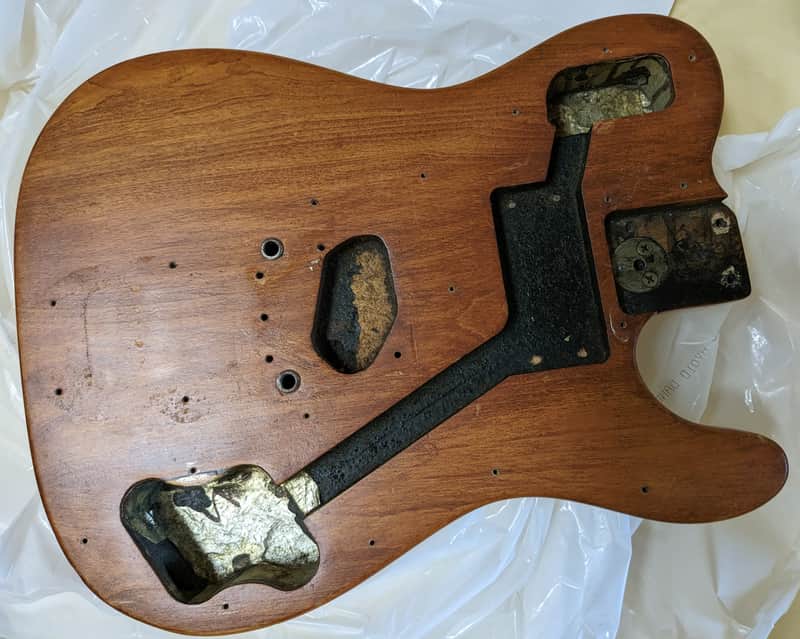 Authentic 1972 Fender Telecaster Custom Body - Exceedingly Rare Mahogany Bigsby! image 1