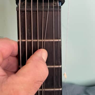 Agile Septor Pro 827 - trans blue neck through ebony fret image 15