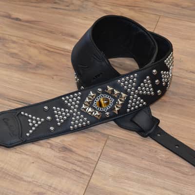 Carlino Custom Templar Tigereye Crystal Black Leather Strap image 1