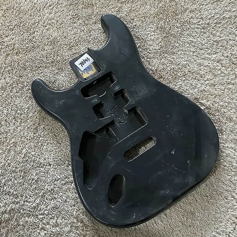 Black HSH Left Handed Guitar Stratocaster Strat Style Basswood Body image 1