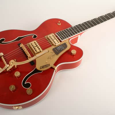 Gretsch Nashville Hollow Body with String-Thru Bigsby and Gold Hardware Ebony Fingerboard Orange Stain image 3