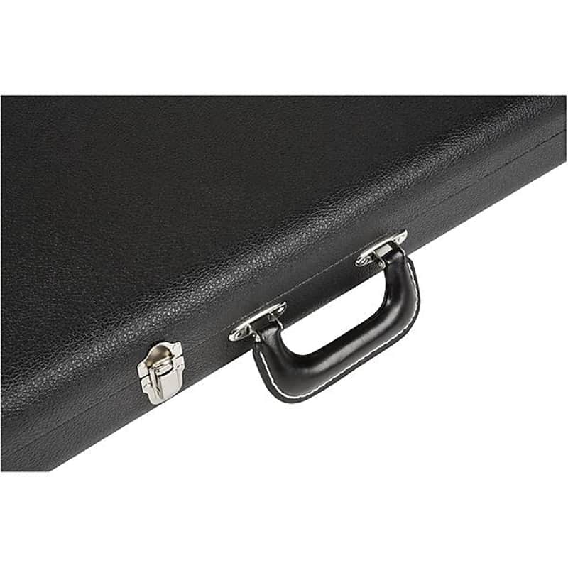 Fender G&G Deluxe Strat/Tele Hardshell Case, Left-Handed, Black with Orange Plush Interior 2016 image 1
