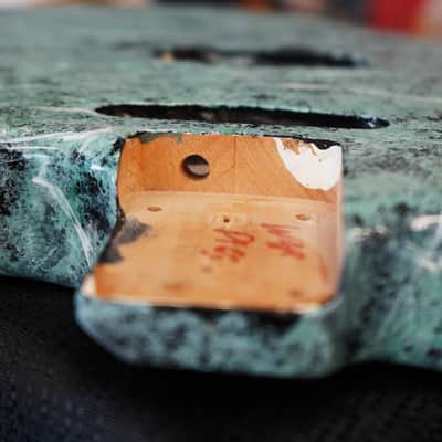 1993 ESP Japan Custom Shop Strat Alder Body - Marble Paint image 10