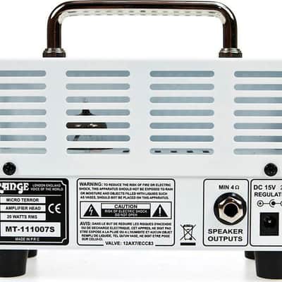 Orange Micro Terror Electric Guitar Hybrid Head, 20W, White image 3