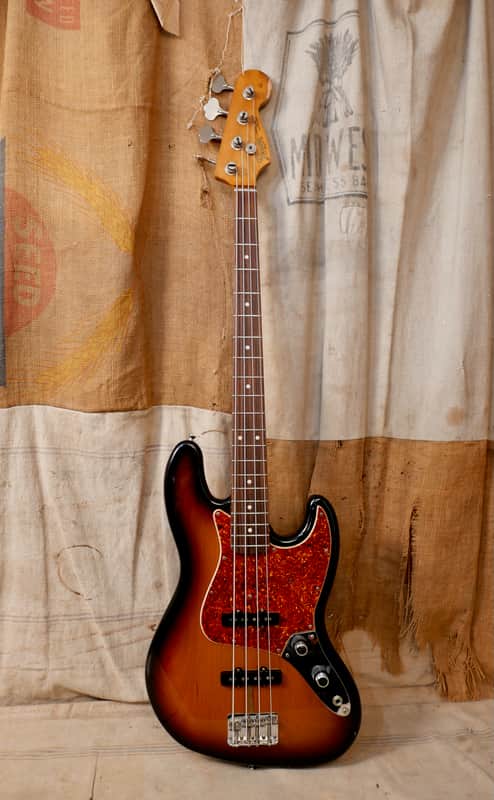 Fender '62 Reissue Jazz Bass AVRI Stack Knob 1993 - Sunburst image 1