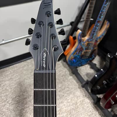 Mayones Duvell Elite 7 Lefty – Trans Dirty Natural / Matt Black Burst – Bare Knuckle Pickups image 4