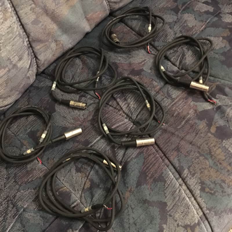 6 RARE Datamaster 224F MIDI cables 1,4 m Owned by Ed Cherney image 1