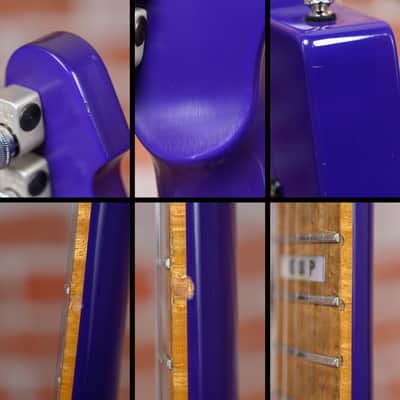 ESP USA Custom Shop Random Star Figured Maple Top See-Thru Purple 2000 w/OHSC image 12