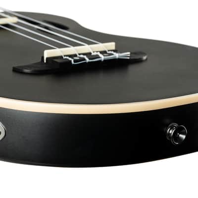 Ortega RTPS-U-SBK-L TourPlayer Series Spruce Top Mahogany Neck 4-String Tenor Electric Ukulele w/Gig Bag For Left Hand Player image 12