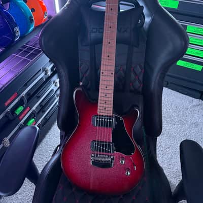 Ernie Ball Music Man James Valentine Signature Tremolo 2022 - Maroon Burst Sparkle image 1