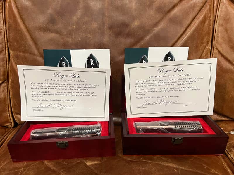 Royer R-121 Limited-edition 25th Anniversary Rose - MINTY PAIR image 1