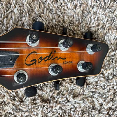 Godin LGX-SA with AAA Flame Maple Top 2011 - Cognac Burst image 7
