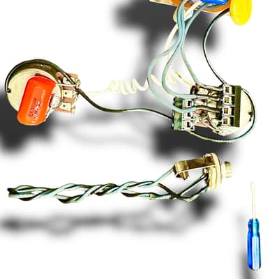 Deluxe Anderton Modified 5 way with Series Taming Caps Solderless Wiring Harness for 2 pickup guitars - Strat Style or Tele!!!!!  NEW image 7
