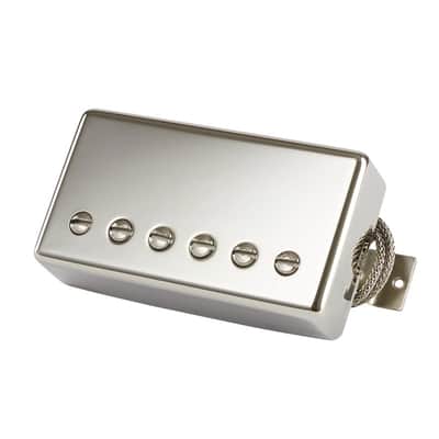 Gibson 60s Burstbucker Double Black, Nickel cover, 2-conductor, Potted, Alnico V, 7.7k ohms image 1