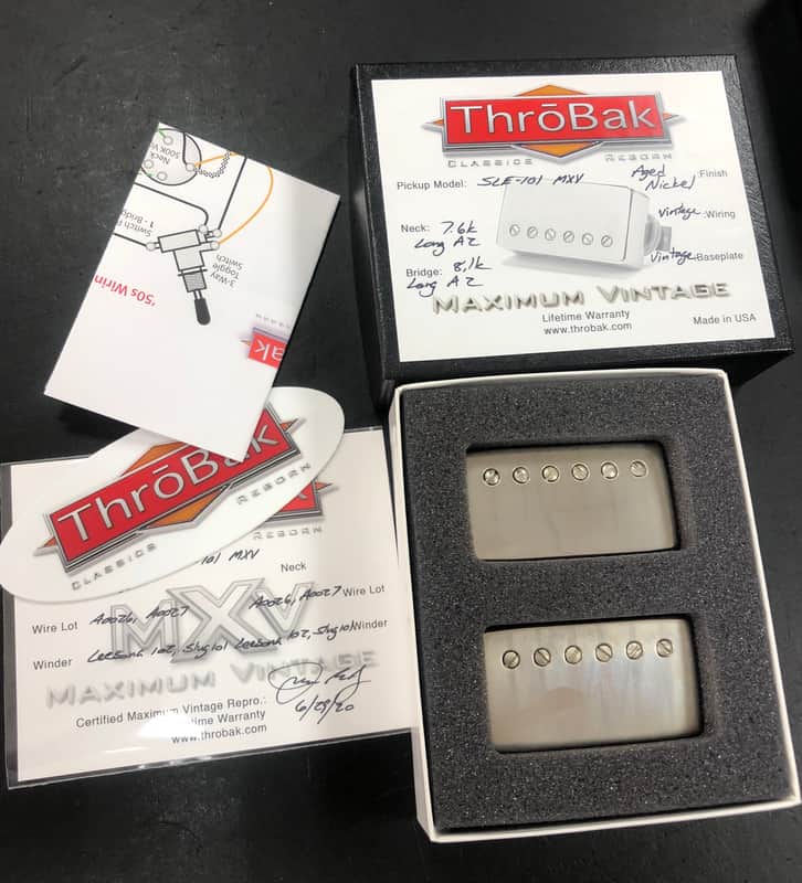 Throbak Pickup SLE-101 MXV Aged Nickel image 1