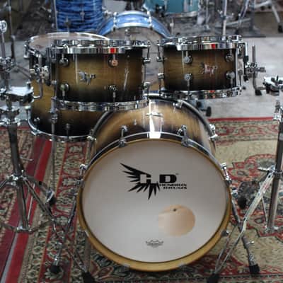 Hendrix Drums 4-Piece Birch Drum Kit- Tobacco Burst image 3