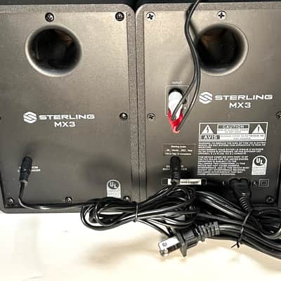 Sterling Audio MX8 Active Studio Monitor (Single) 2022 - Present - Black image 3