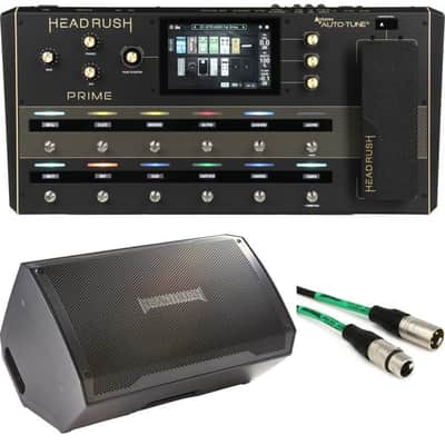 Headrush Prime Guitar Multi-effect/Amp Modeler/Vocal Processor Unit and 2000-watt 1x12" Powered Guitar Cabinet image 2