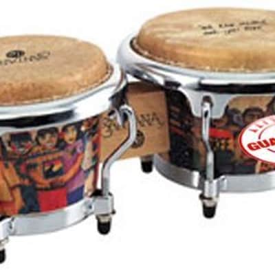 Latin Percussion Santana Mini Tunable Wood Bongos (LPM200-AW) image 2