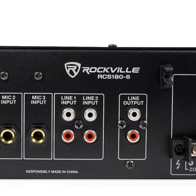 Rockville 6-Zone Amp+32 White 5" Ceiling Speakers for Restaurant/Bar/Cafe/Office image 6